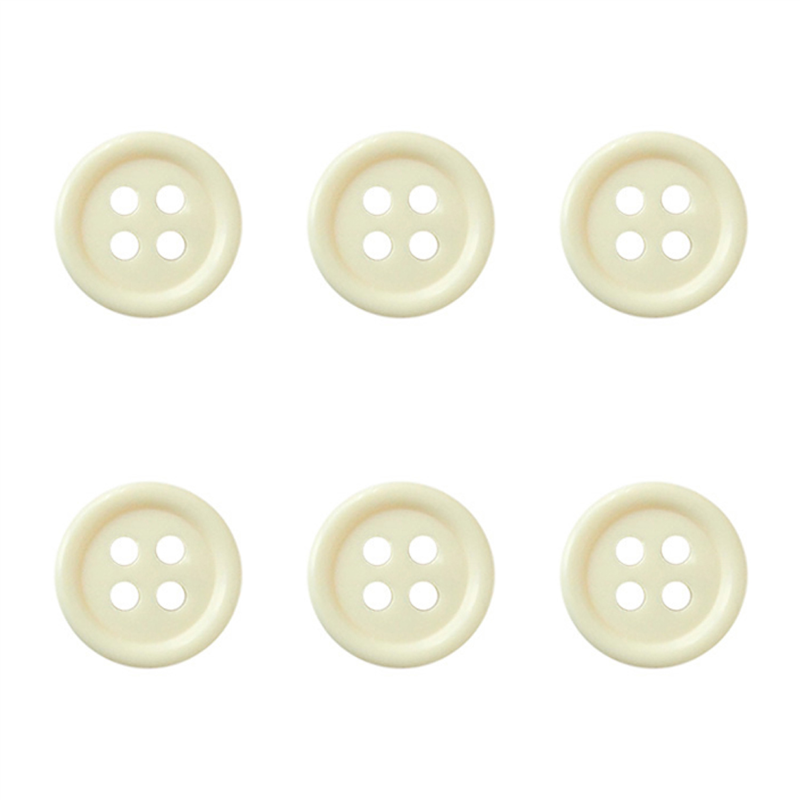 日本紐釦貿易(Nippon Chuko) カラーボタン 18mm 6個 クリーム CG1700-18-31 1袋（ご注文単位1袋）【直送品】