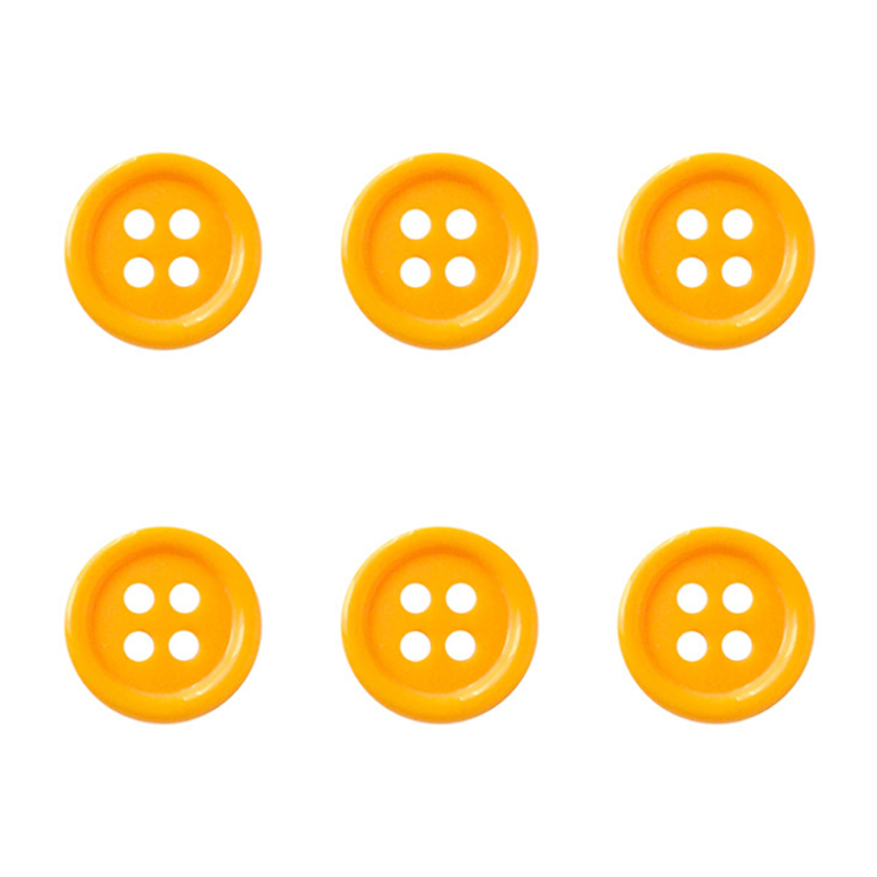 日本紐釦貿易(Nippon Chuko) カラーボタン 18mm 6個 山吹 CG1700-18-38 1袋（ご注文単位1袋）【直送品】