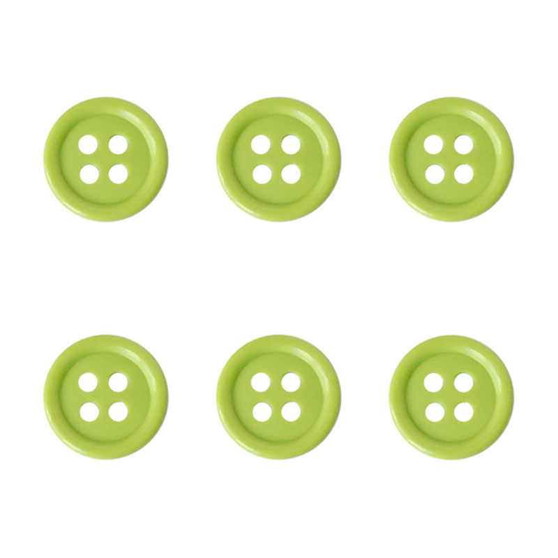 日本紐釦貿易(Nippon Chuko) カラーボタン 18mm 6個 黄緑 CG1700-18-60 1袋（ご注文単位1袋）【直送品】