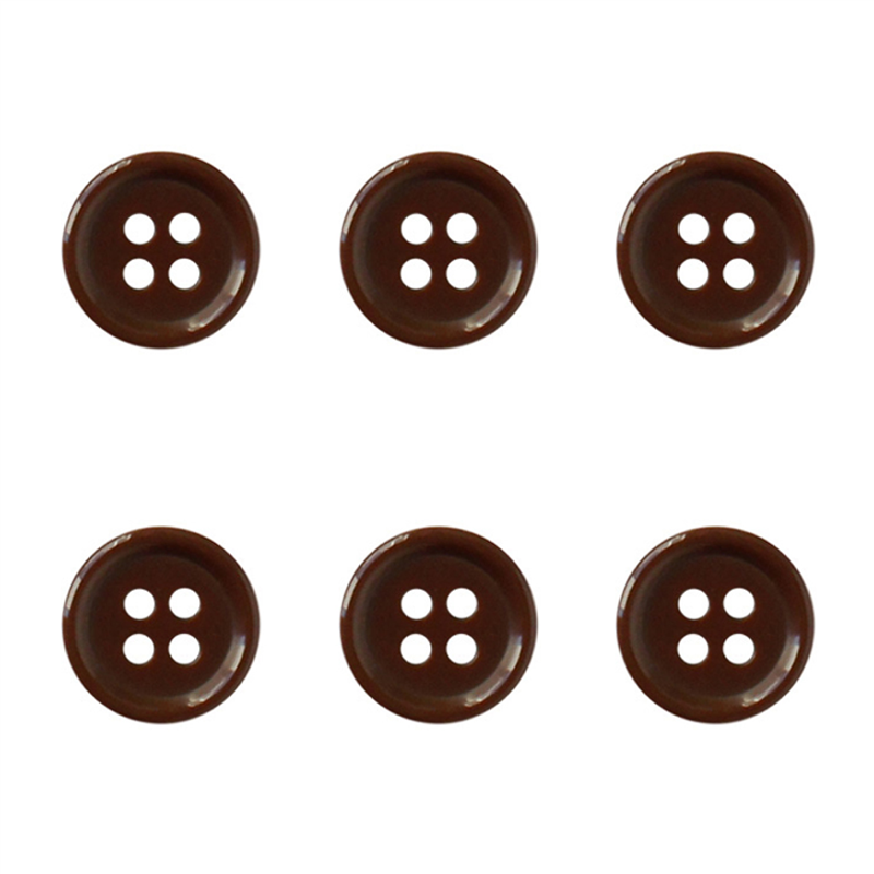 日本紐釦貿易(Nippon Chuko) カラーボタン 18mm 6個 焦げ茶 CG1700-18-44 1袋（ご注文単位1袋）【直送品】