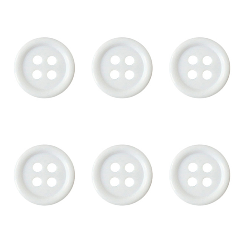 日本紐釦貿易(Nippon Chuko) カラーボタン 21mm 6個 白 CG1700-21-01 1袋(ご注文単位1袋)【直送品】