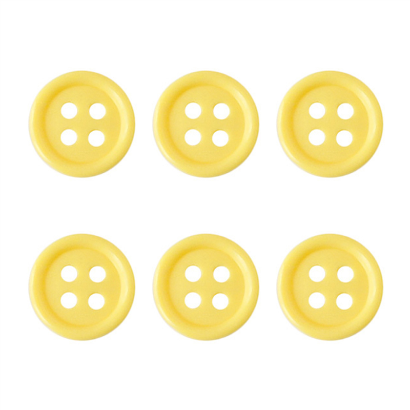 日本紐釦貿易(Nippon Chuko) カラーボタン 21mm 6個 黄色 CG1700-21-33 1袋（ご注文単位1袋）【直送品】