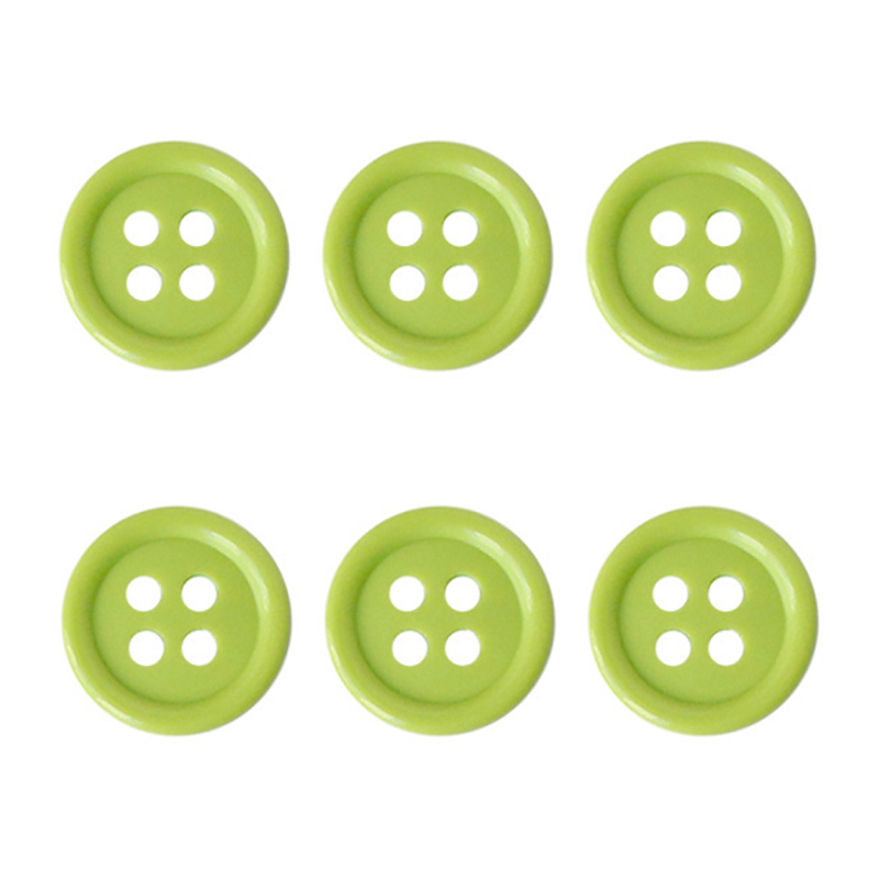 日本紐釦貿易(Nippon Chuko) カラーボタン 21mm 6個 黄緑 CG1700-21-60 1袋（ご注文単位1袋）【直送品】