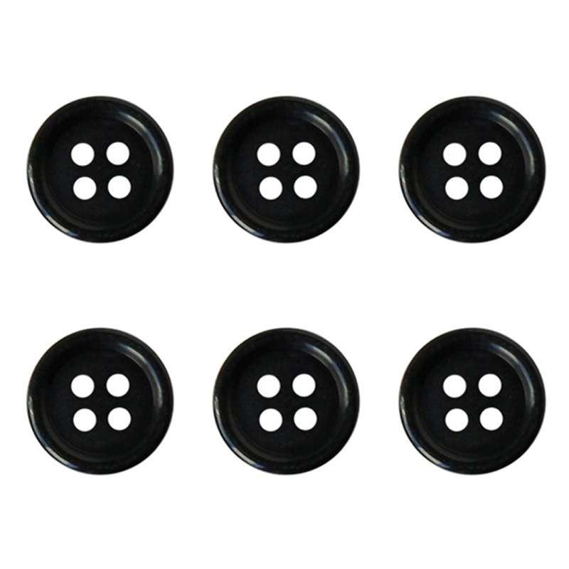 日本紐釦貿易(Nippon Chuko) カラーボタン 21mm 6個 黒 CG1700-21-09 1袋（ご注文単位1袋）【直送品】