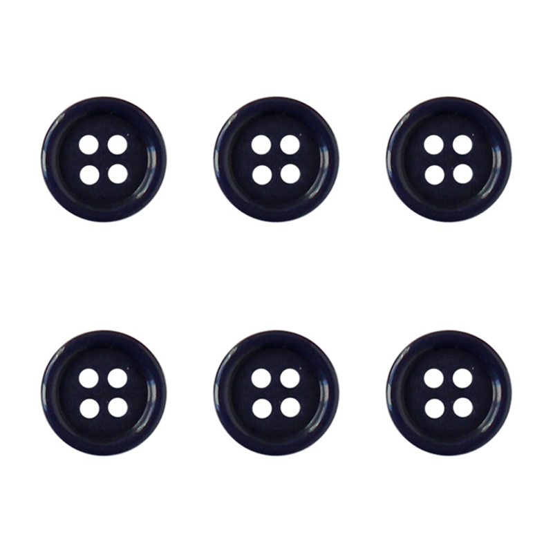 日本紐釦貿易(Nippon Chuko) カラーボタン 18mm 6個 紺 CG1700-18-58 1袋（ご注文単位1袋）【直送品】