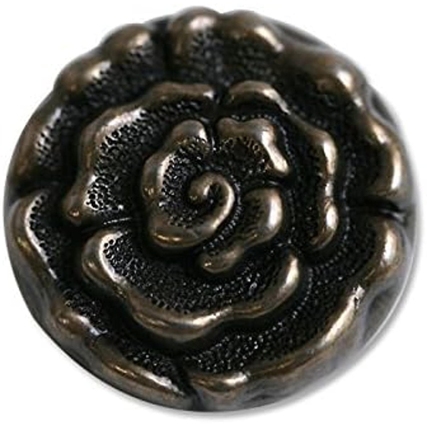 日本紐釦貿易 アンティーク調デザインボタン アンティークゴールド 直径18mm 5個入 CG1552 （ご注文単位1束）【直送品】