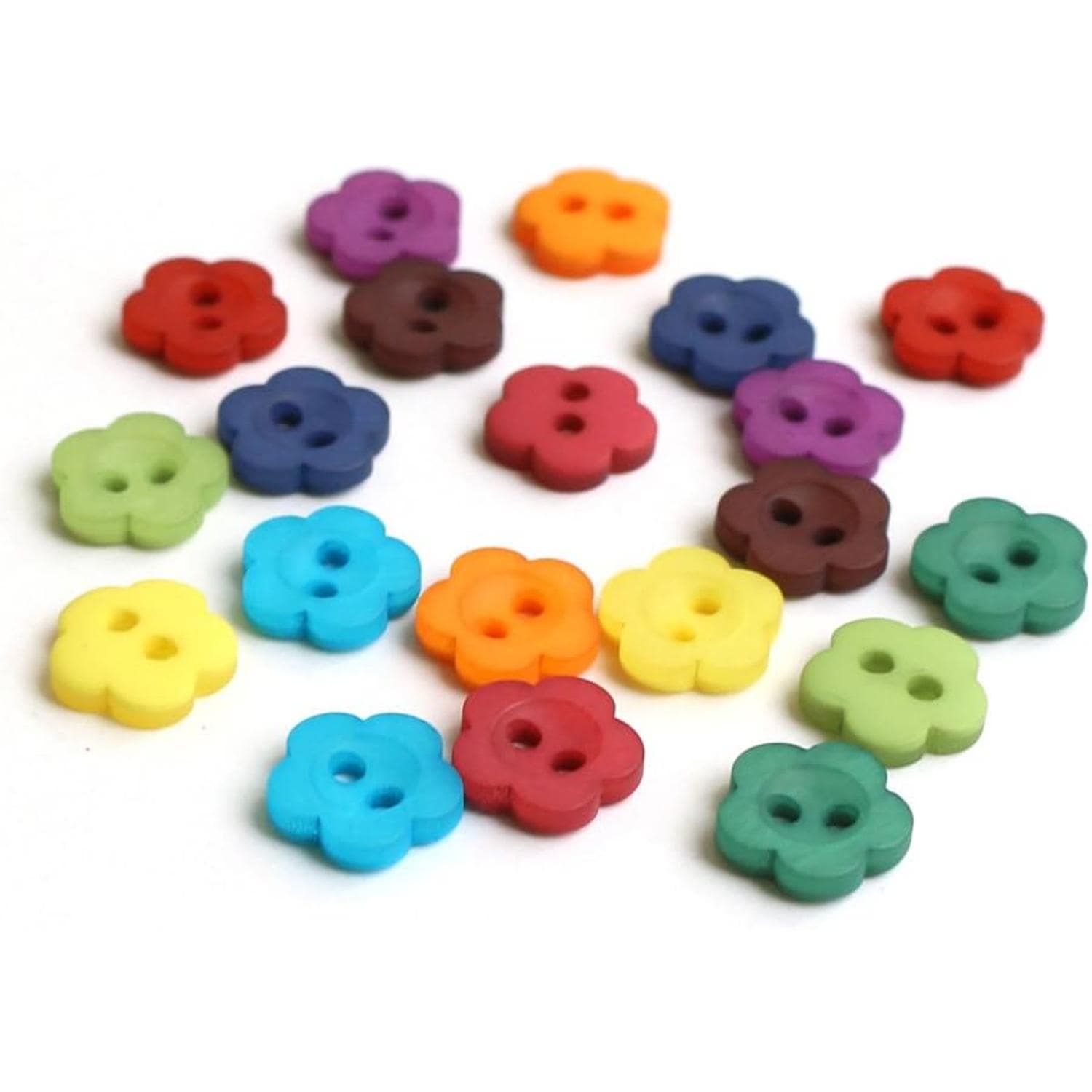 日本紐釦貿易 ミニキャンディボタン 花 20個入 φ9cm MIX CG842 （ご注文単位1枚）【直送品】