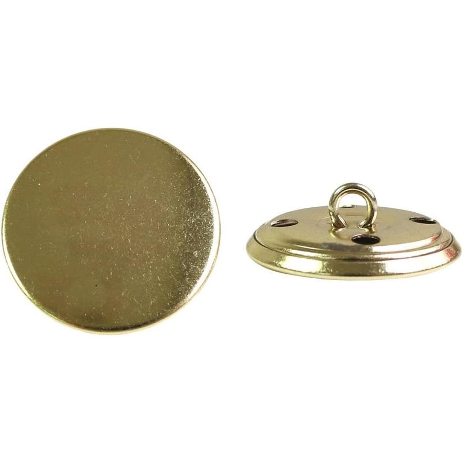 日本紐釦貿易 金属ボタン 6個入 φ21mm ゴールド M69-21-G （ご注文単位1束）【直送品】