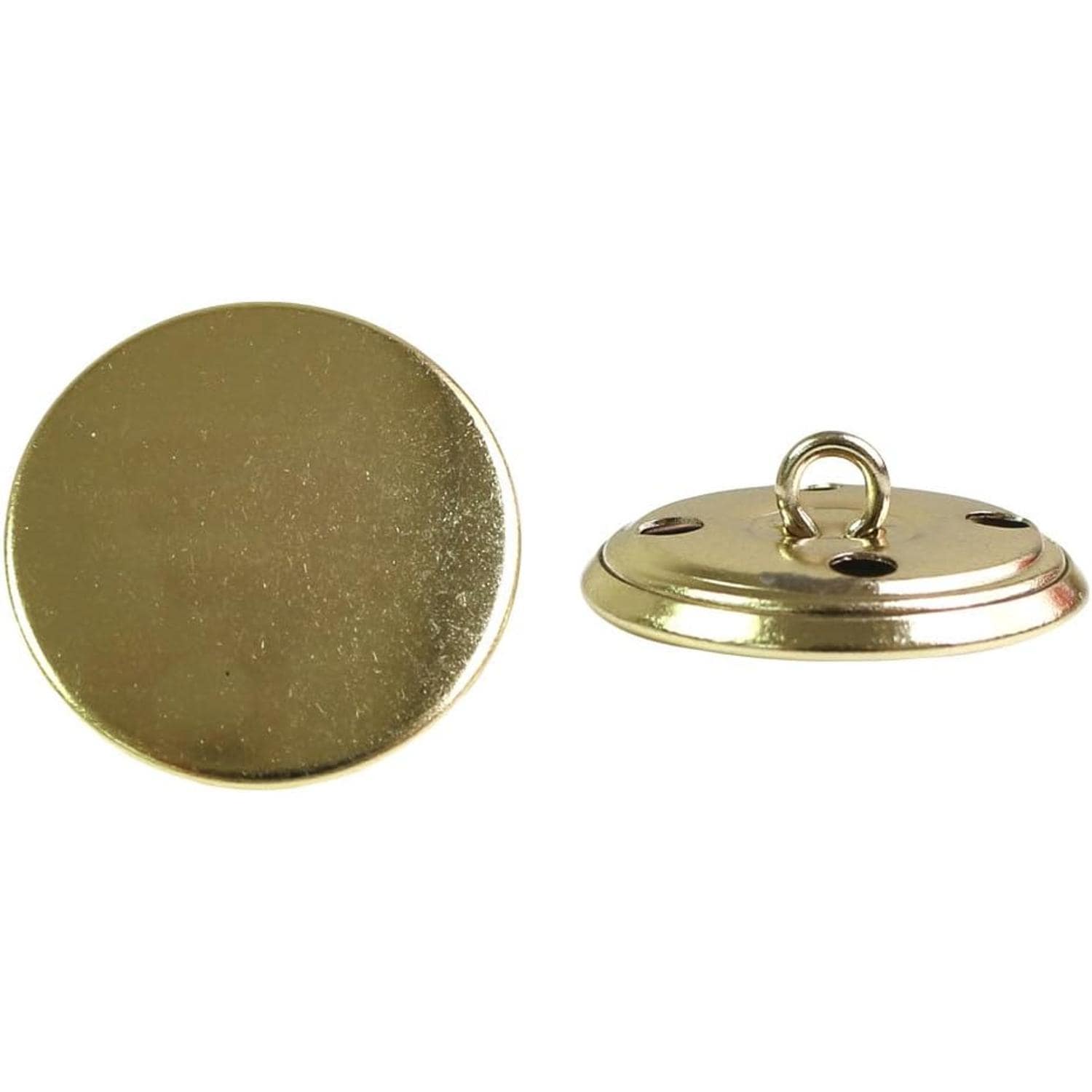 日本紐釦貿易 金属ボタン 6個入 φ23mm ゴールド M69-23-G （ご注文単位1束）【直送品】