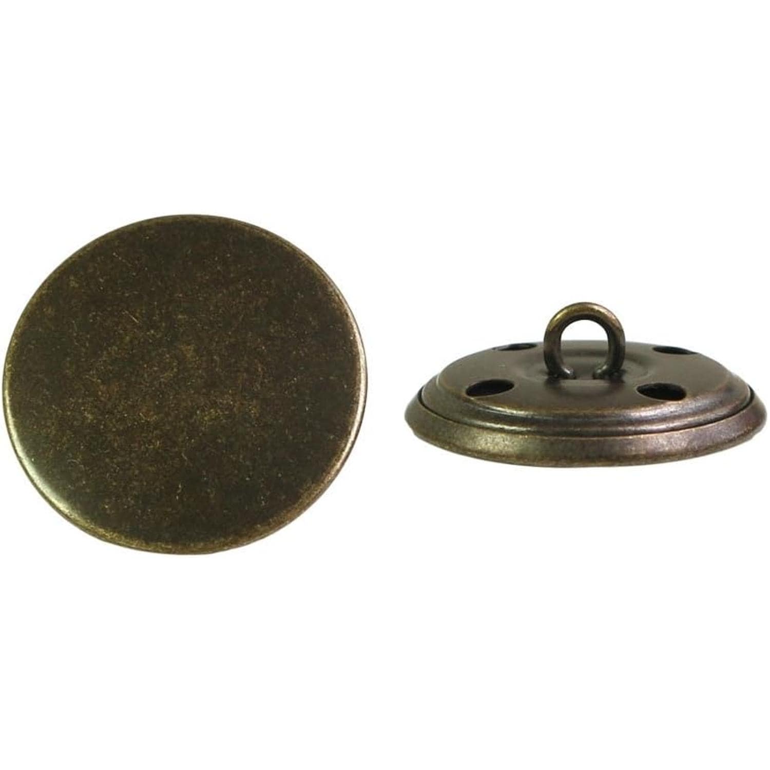 日本紐釦貿易 金属ボタン 6個入 φ21mm アンティークゴールド M69-21-AG （ご注文単位1束）【直送品】