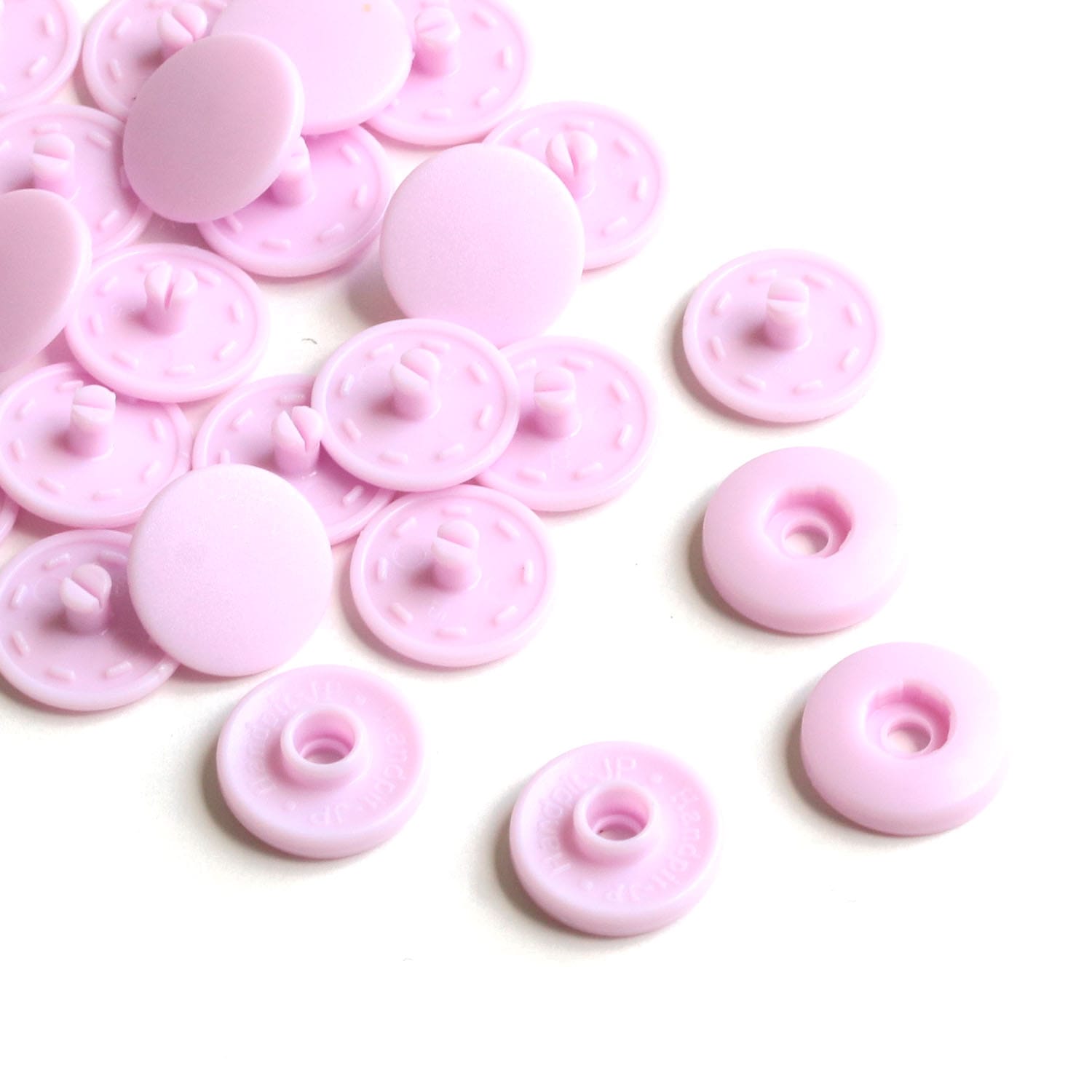 日本紐釦貿易 イージースナップボタン 薄ピンク φ13mm 12組入 F12-322 （ご注文単位1束）【直送品】