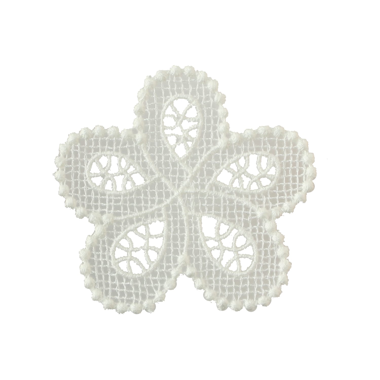 日本紐釦貿易 レースモチーフ 約57mm×52mm オフホワイト SGM364168 （ご注文単位1束）【直送品】