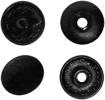 日本紐釦貿易 イージースナップボタン ミニサイズ 12組入 φ1cm 黒 F12-408 （ご注文単位1束）【直送品】