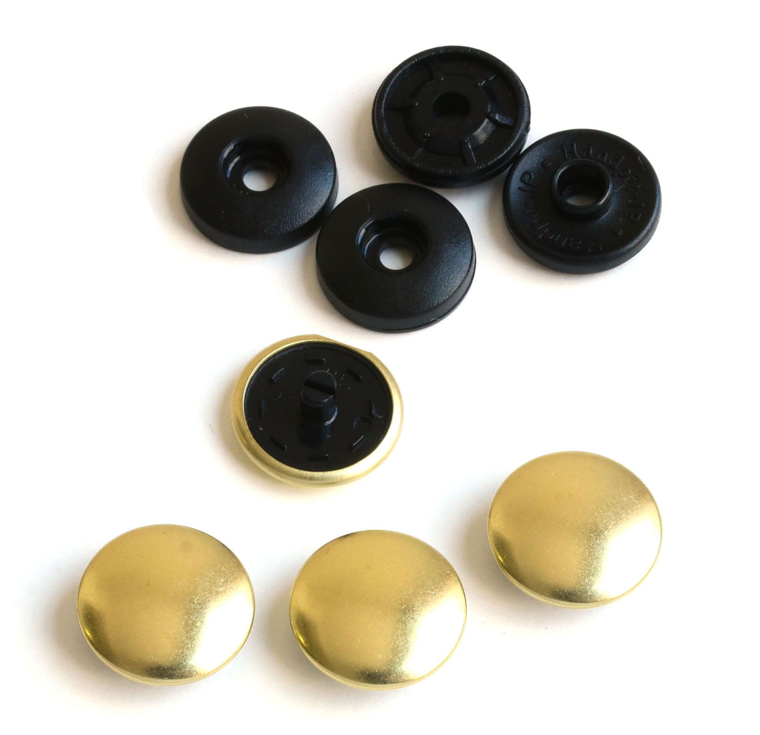 日本紐釦貿易 イージースナップボタン 5組入り φ14mm ゴールド F12-311 （ご注文単位1束）【直送品】