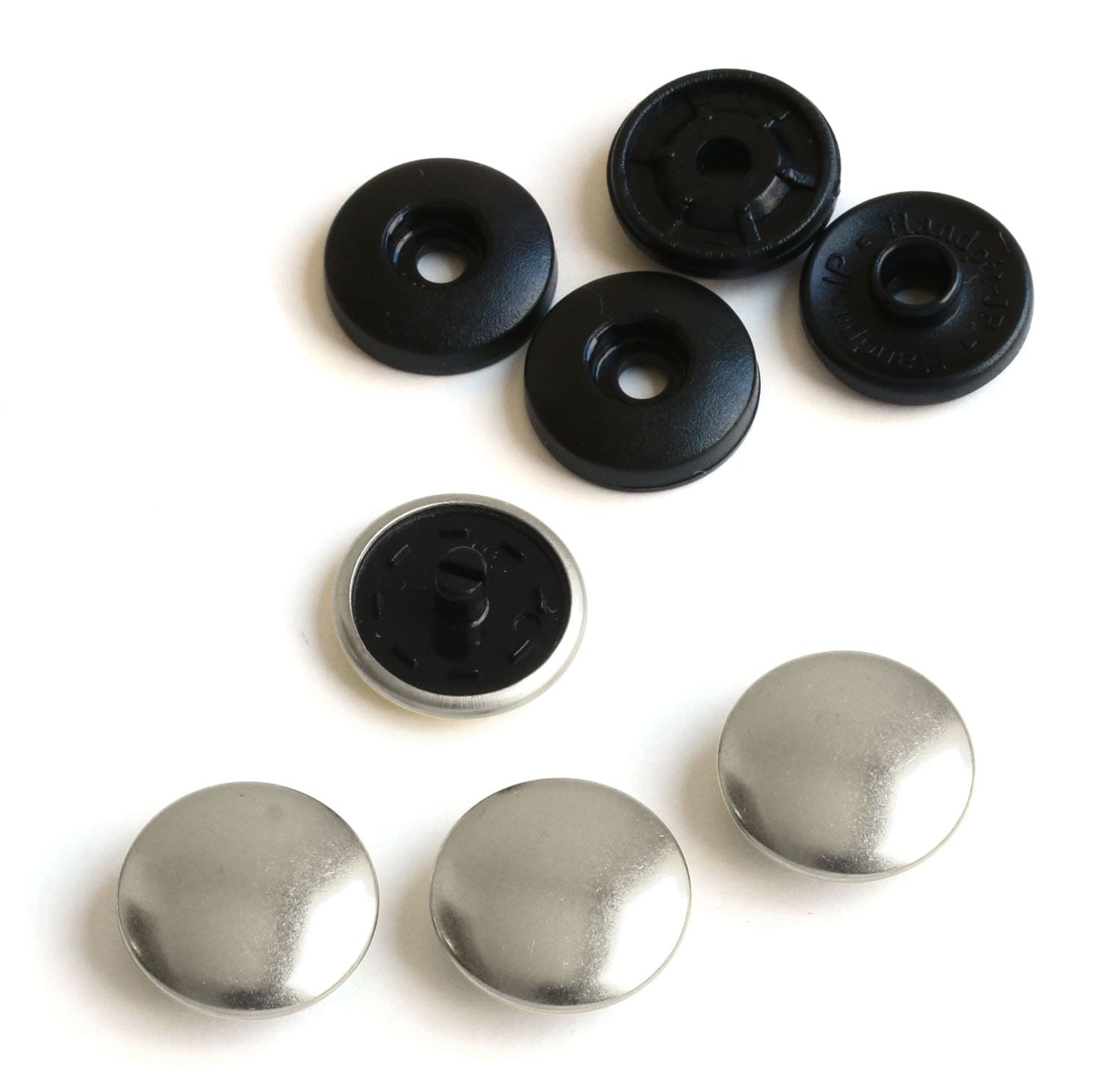 日本紐釦貿易 イージースナップボタン 5組入り φ14mm ニッケル F12-312 （ご注文単位1束）【直送品】