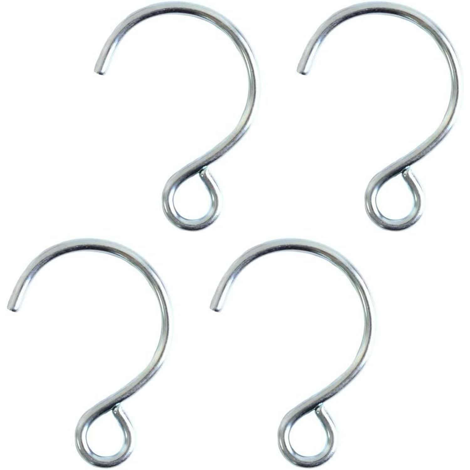日本紐釦貿易 サンキャッチャー用フック 4個入 全長5cm シルバー A12-5 （ご注文単位1束）【直送品】