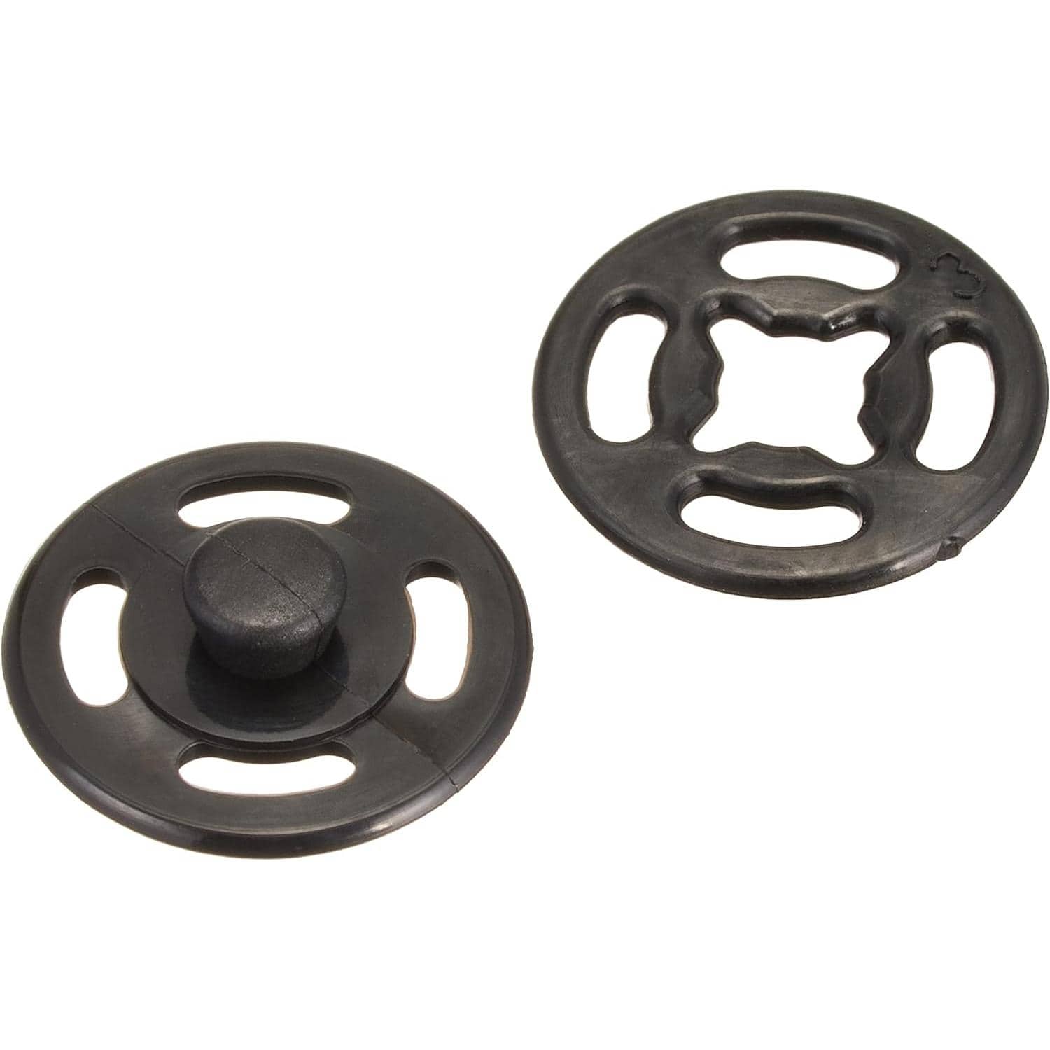 日本紐釦貿易 ナイロンスナップボタン 10組入 φ13mm 黒 D40233-13B （ご注文単位1束）【直送品】