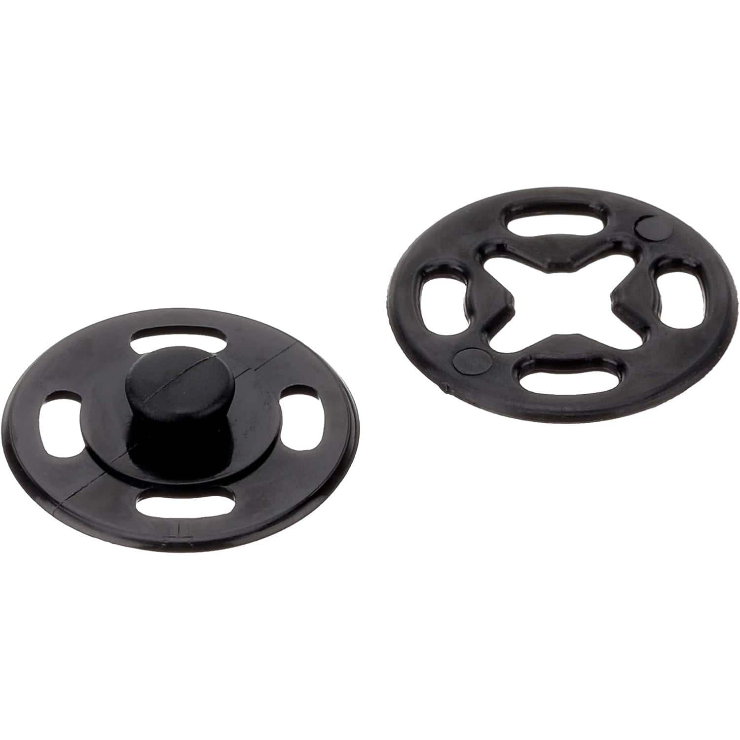 日本紐釦貿易 ナイロンスナップボタン 10組入 φ15mm 黒 D40233-15B （ご注文単位1束）【直送品】