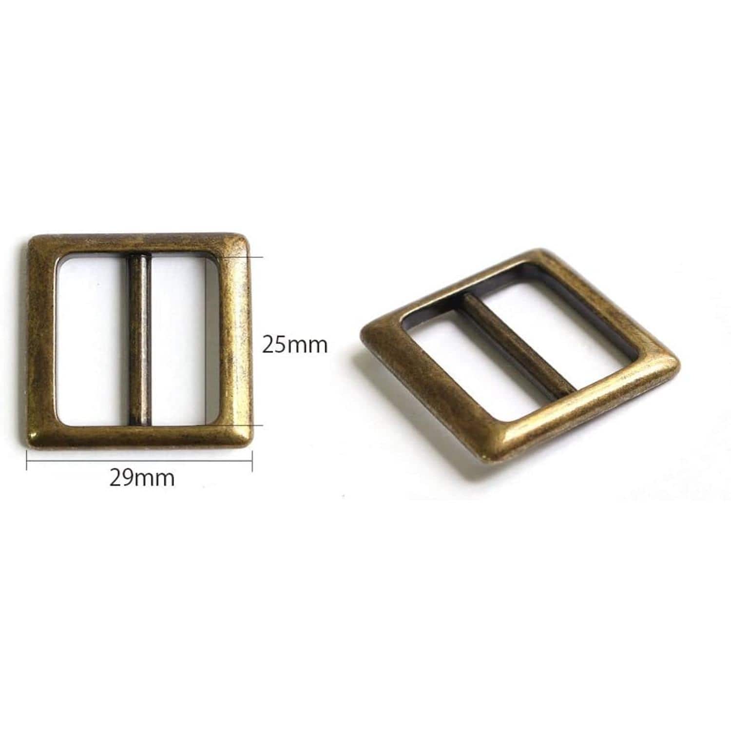 日本紐釦貿易 バックル ニッケル 25mm 2個入 MP3748-25N (ご注文単位1束)【直送品】