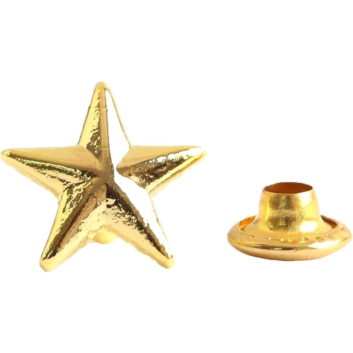 日本紐釦貿易 スタッズ星型 ゴールド 11mm 5組入 SGM-100G (ご注文単位1束)【直送品】