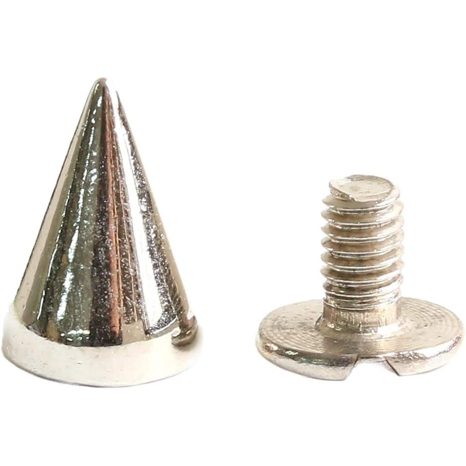 日本紐釦貿易 ネジ式スタッズサークルコーン シルバー 10mm 3組入 SGM-105S (ご注文単位1束)【直送品】