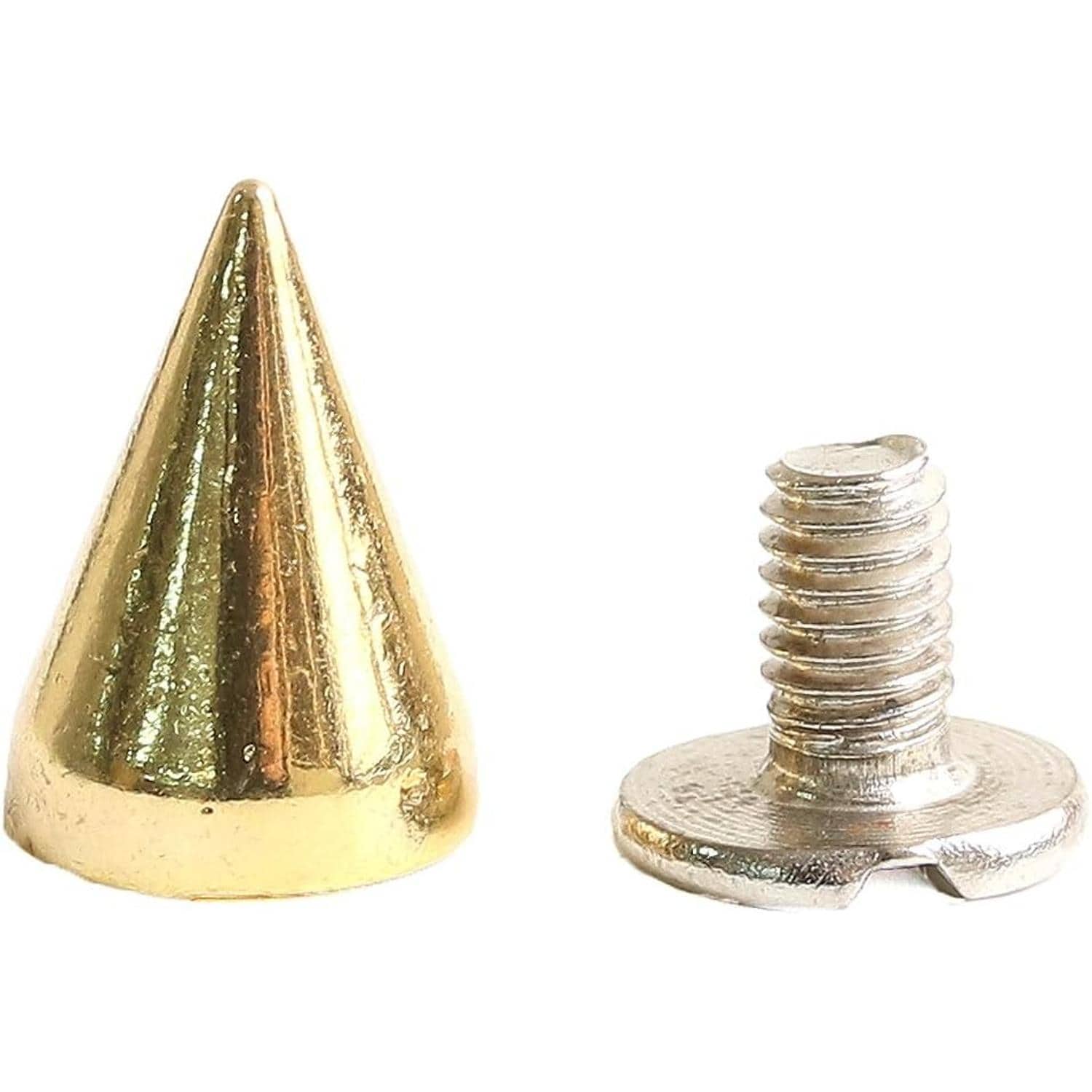 日本紐釦貿易 ネジ式スタッズサークルコーン ゴールド 10mm 3組入 SGM-105G (ご注文単位1束)【直送品】