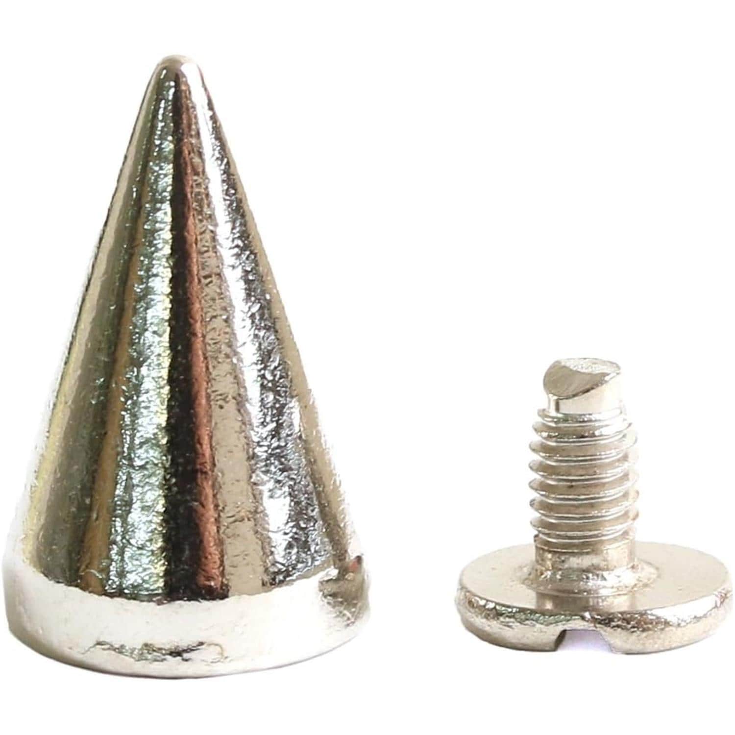 日本紐釦貿易 ネジ式スタッズサークルコーン シルバー 15mm 3組入 SGM-106S (ご注文単位1束)【直送品】