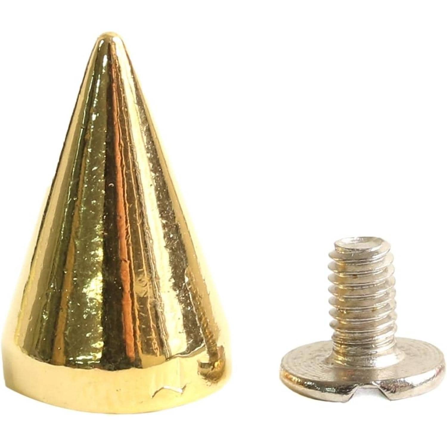 日本紐釦貿易 ネジ式スタッズサークルコーン ゴールド 15mm 3組入 SGM-106G (ご注文単位1束)【直送品】