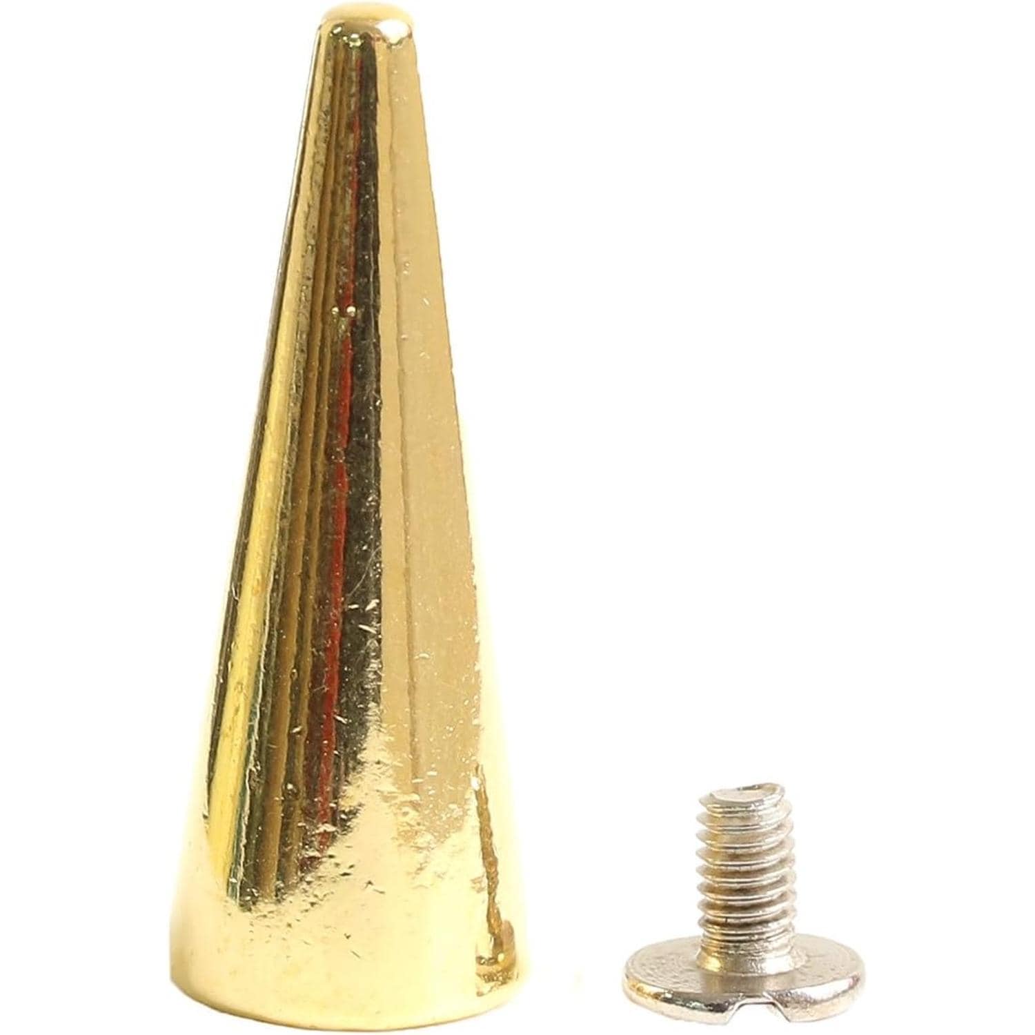 日本紐釦貿易 ネジ式スタッズサークルコーン ゴールド 28mm 3組入 SGM-107G (ご注文単位1束)【直送品】