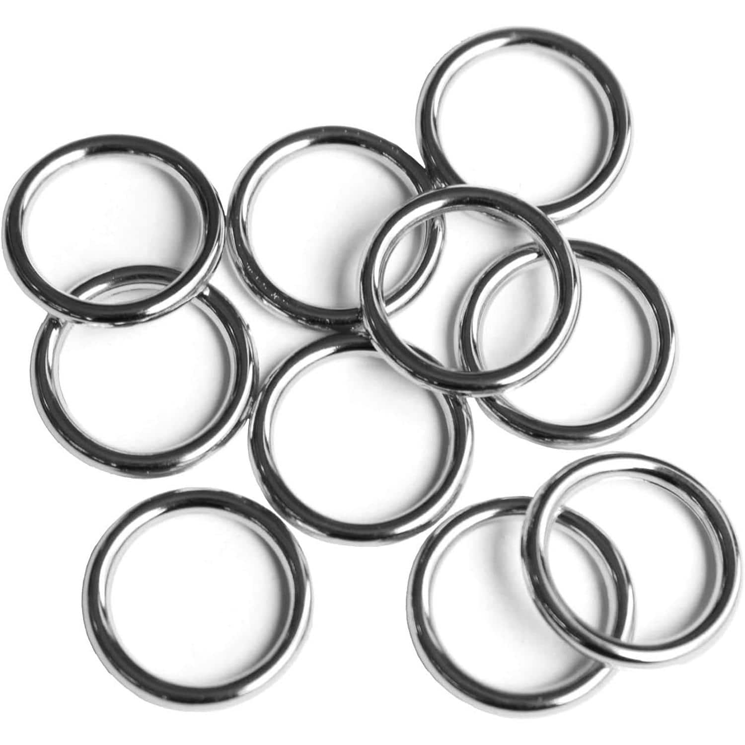 日本紐釦貿易 リングカン シルバー 12mm 10個 SGM-F8-117 （ご注文単位1束）【直送品】