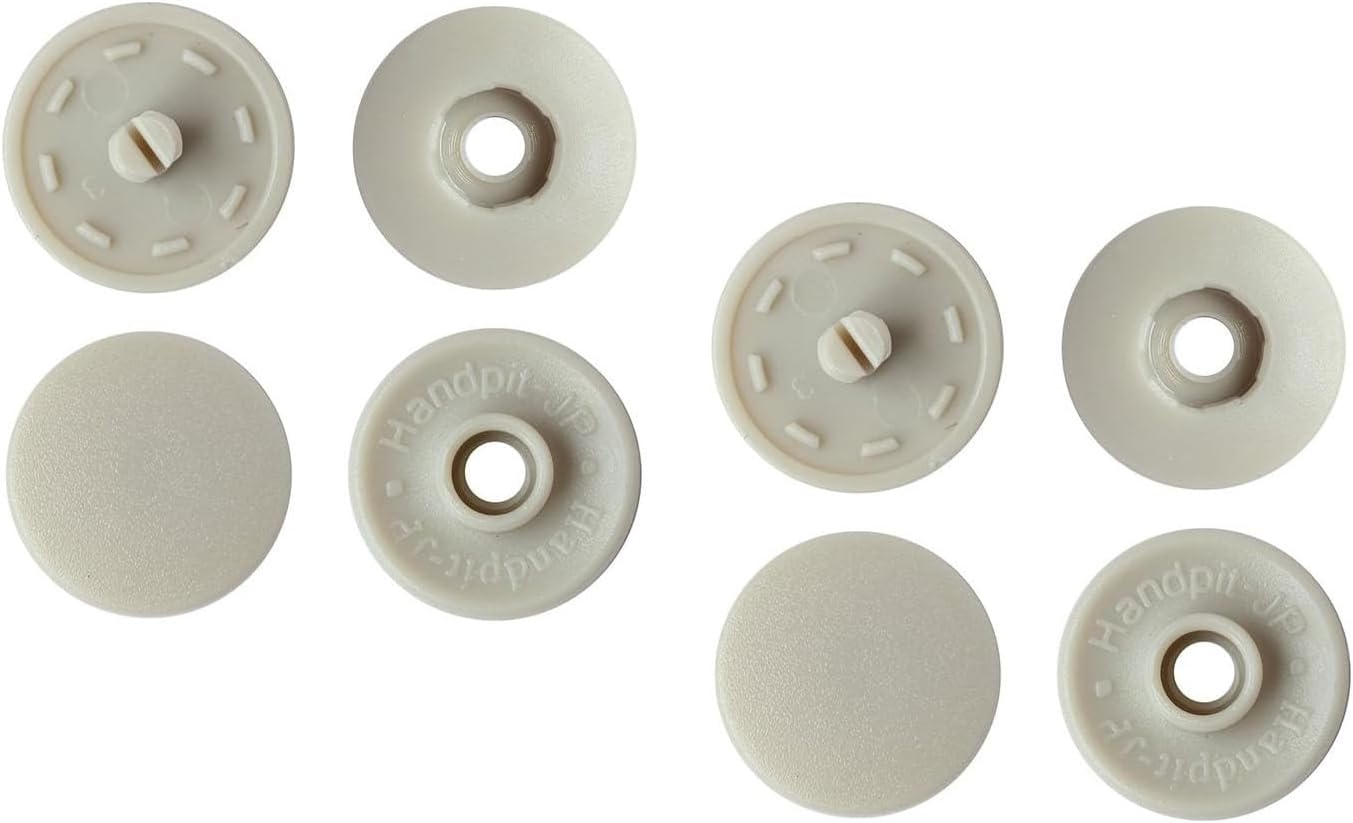 日本紐釦貿易 イージースナップボタン ダークベージュ φ13mm 12組入 F12-316 （ご注文単位1束）【直送品】