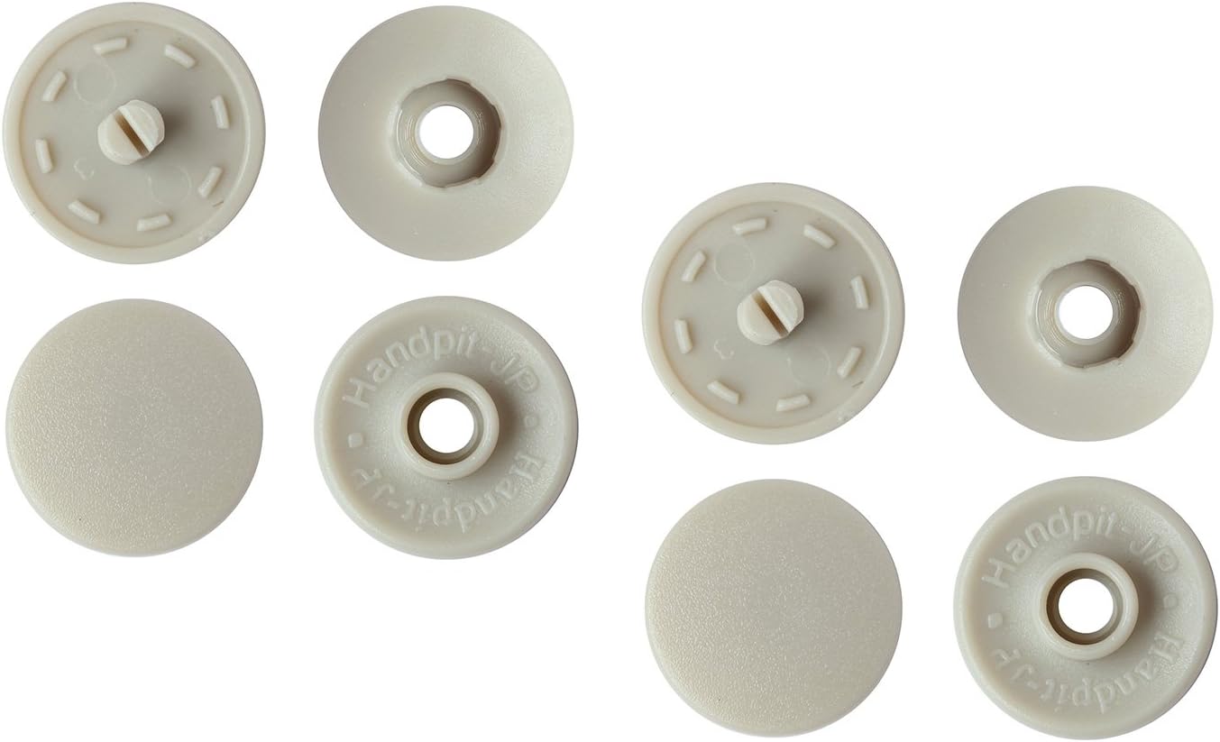 日本紐釦貿易 イージースナップボタン ダークベージュ φ13mm 100組入 F12-316-100 （ご注文単位1束）【直送品】