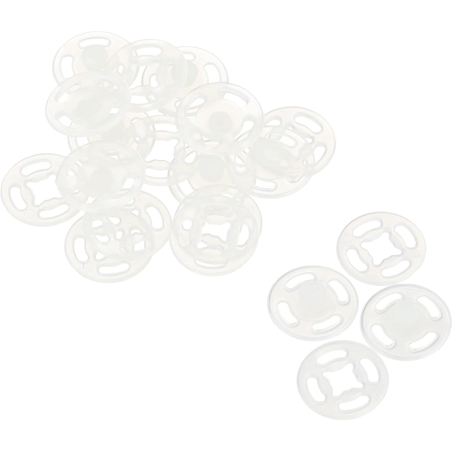 日本紐釦貿易 ナイロンスナップボタン 10組入 φ13mm 白 D40233-13W （ご注文単位1束）【直送品】