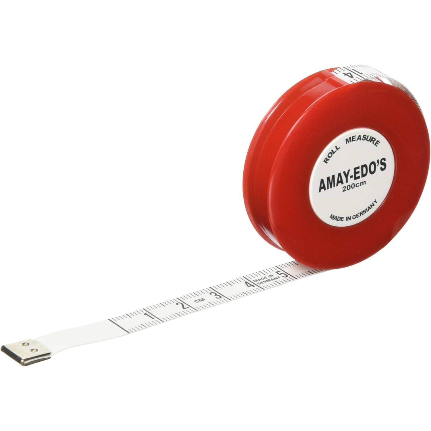 日本紐釦貿易 ヘキストマス ロールメジャー 長さ200cm 赤 1個 SDY2711 (ご注文単位1巻)【直送品】