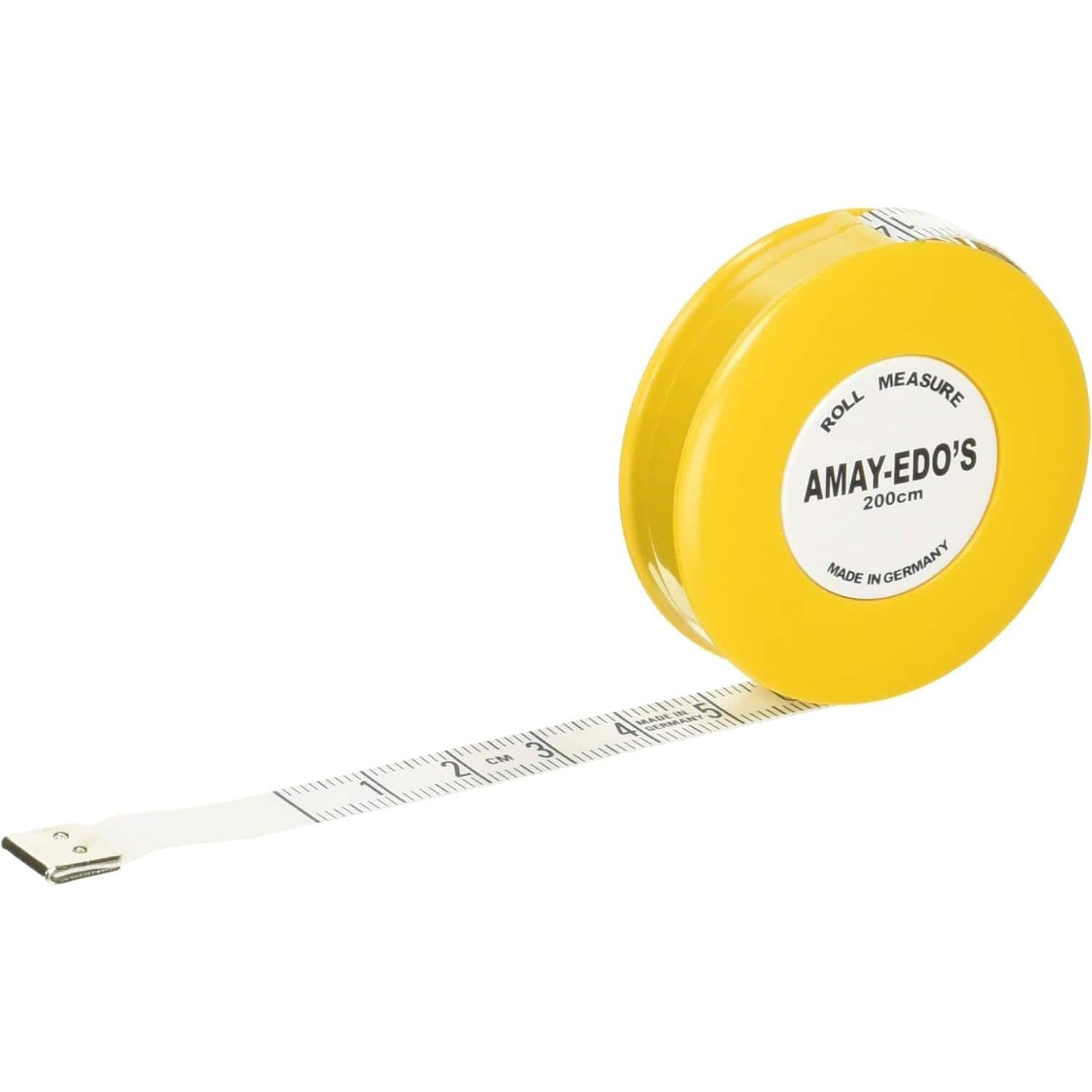 日本紐釦貿易 ヘキストマス ロールメジャー 長さ200cm 黄 1個 SDY2712 （ご注文単位1巻）【直送品】