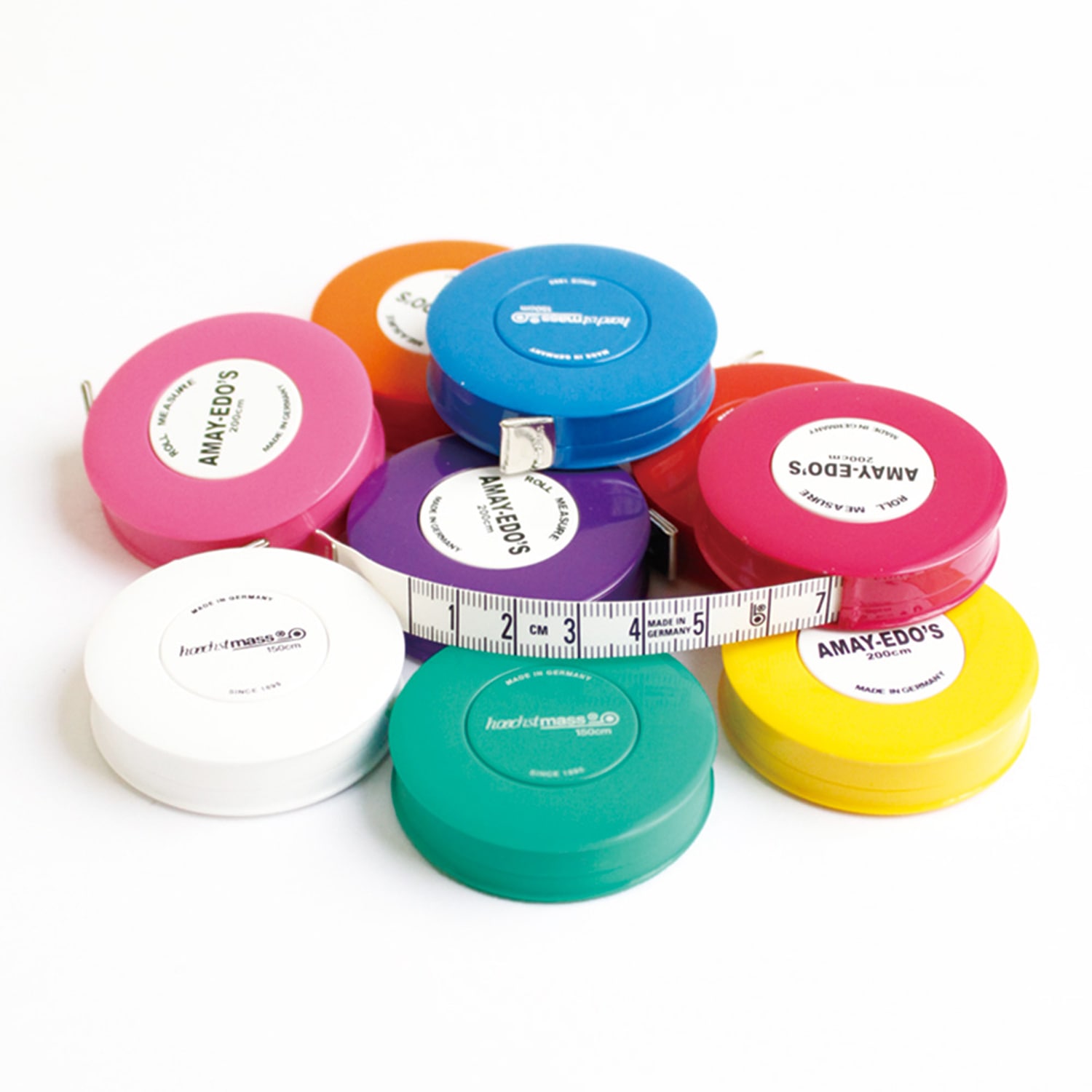 日本紐釦貿易 ヘキストマス ロールメジャー 長さ150cm 白 1個 SDY2760 (ご注文単位1巻)【直送品】