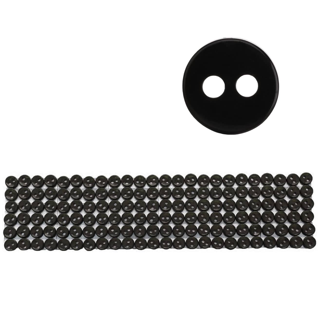 日本紐釦貿易 裏ボタン φ8mm 黒 CG8-9 （ご注文単位1枚）【直送品】