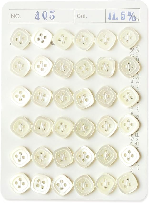 日本紐釦貿易 シェルボタン φ11.5mm IGA405-11 （ご注文単位1枚）【直送品】