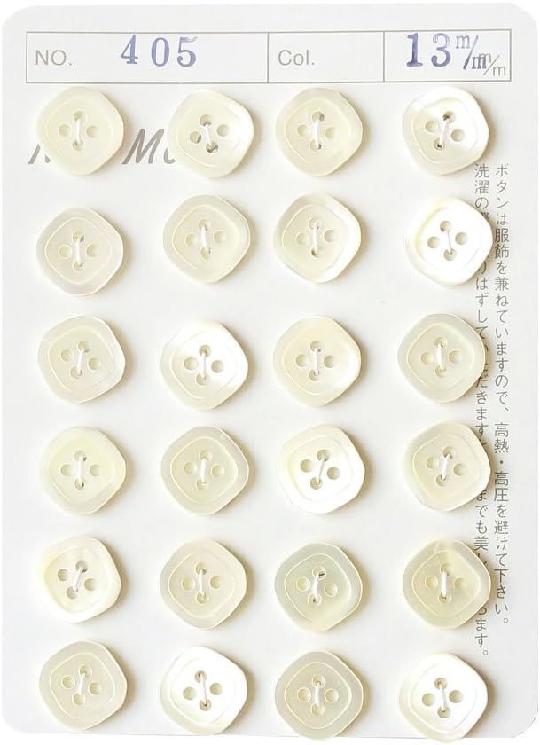 日本紐釦貿易 シェルボタン φ13mm IGA405-13 （ご注文単位1枚）【直送品】