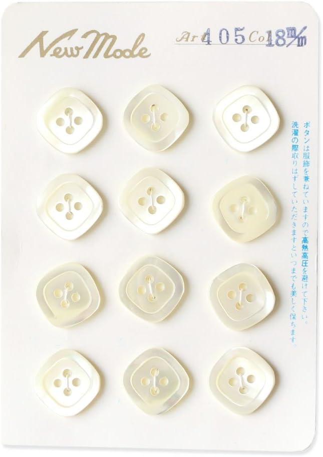 日本紐釦貿易 シェルボタン φ11mm IGA405-11 （ご注文単位1枚）【直送品】