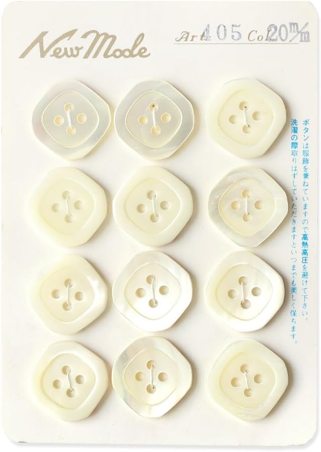 日本紐釦貿易 シェルボタン φ20mm IGA405-20 （ご注文単位1枚）【直送品】