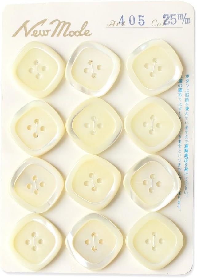 日本紐釦貿易 シェルボタン φ25mm IGA405-25 （ご注文単位1枚）【直送品】
