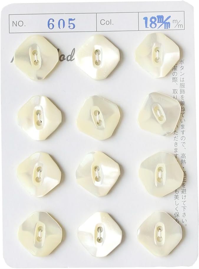 日本紐釦貿易 シェルボタン φ18mm IGA605-18 （ご注文単位1枚）【直送品】