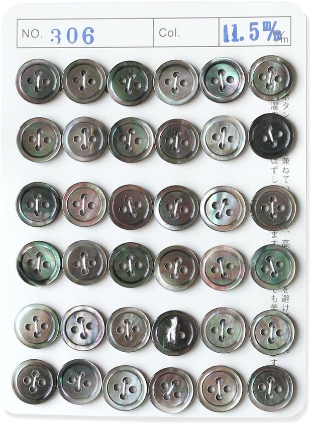 日本紐釦貿易 シェルボタン φ11.5mm IGA306-11 （ご注文単位1枚）【直送品】