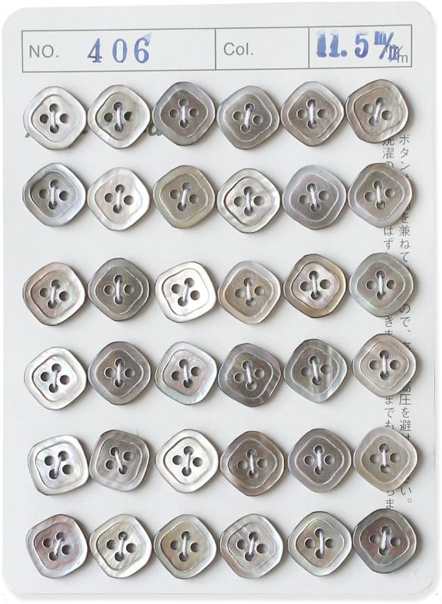 日本紐釦貿易 シェルボタン φ11.5mm IGA406-11 （ご注文単位1枚）【直送品】