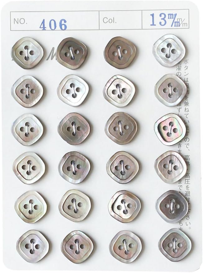 日本紐釦貿易 シェルボタン φ13mm IGA406-13 （ご注文単位1枚）【直送品】