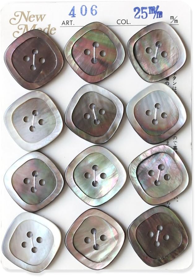日本紐釦貿易 シェルボタン φ25mm IGA406-25 （ご注文単位1枚）【直送品】