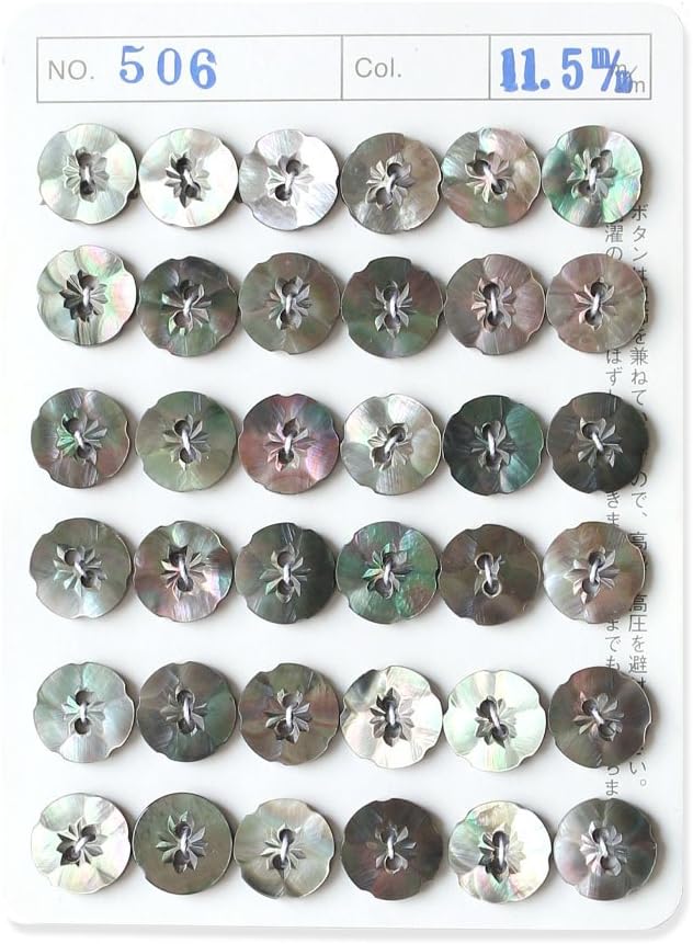 日本紐釦貿易 シェルボタン φ11.5mm IGA506-11 （ご注文単位1枚）【直送品】