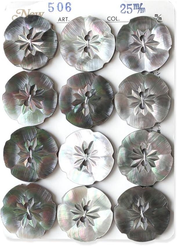 日本紐釦貿易 シェルボタン φ25mm IGA506-25 （ご注文単位1枚）【直送品】