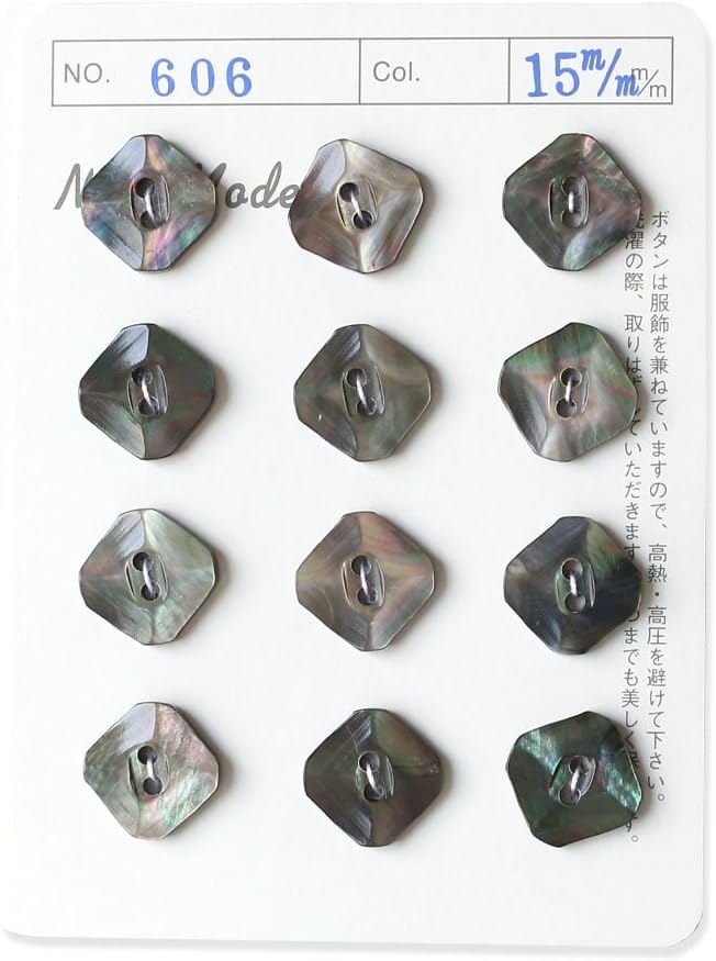 日本紐釦貿易 シェルボタン φ15mm IGA606-15 （ご注文単位1枚）【直送品】